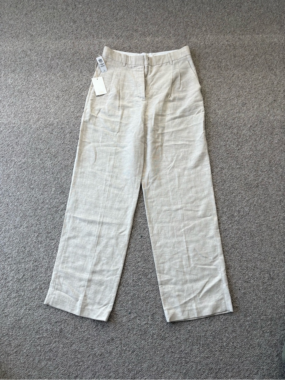 Aritzia Effortless Linen Pant - Lightweight Cream Trousers